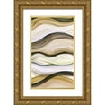 thumbnail image 1 of Brey 16x24 Gold Ornate Wood Framed with Double Matting Museum Art Print Titled - Wavelenght III, 1 of 4