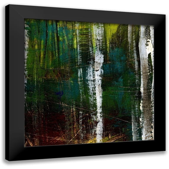 Brey 20x20 Black Modern Framed Museum Art Print Titled - Enchantment II