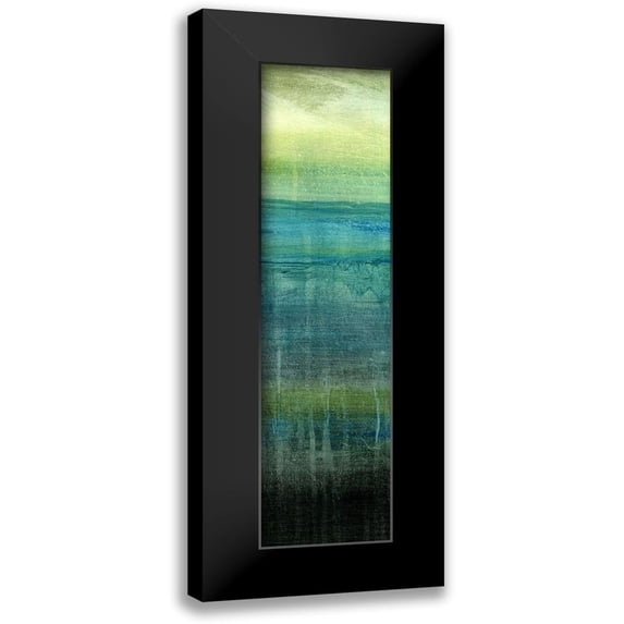 Brey 7x14 Black Modern Framed Museum Art Print Titled - Sea Mist II