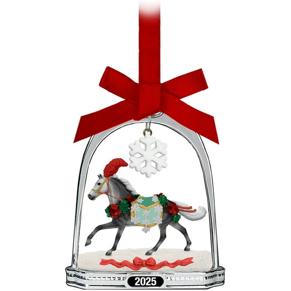 Breyer 2025 Stirrup Ornament Christmas in Bloom Model # B-HP-10224