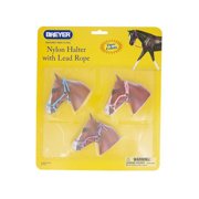 Breyer 2474 Nylon Halters,Blue,Pink,Purple