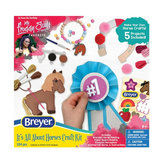 Breyer Horses All About Horse Craft Set 5 Project Painting, Sewing, Paper Crafts