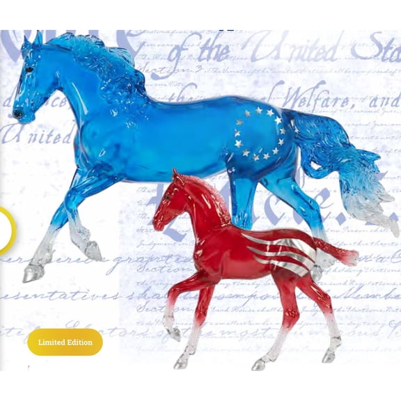 Breyer Traditional #10671 Betsy & Ross Mustang Mare & Foal Set - Brand New!