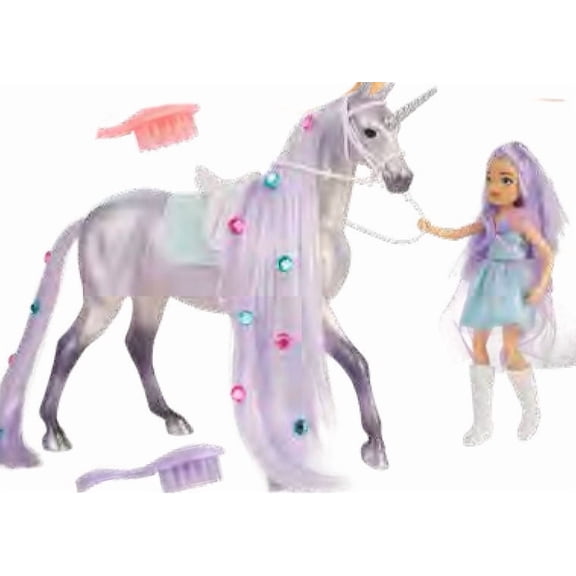 Breyer Freedom Series #10653 Twila & Moonstone - Magical Unicorn & Rider - Brand New!
