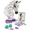 thumbnail image 1 of Breyer Horses Mane Beauty Horse Styling Head | DAYBREAK | White Extra-Long Silky No Tangle Mane | 10" x 4.25" x 4.25" | Styling Book, Brush, Hair Coils, Hair Clips, Elastics | Horse Toy | Model #7404, 1 of 4