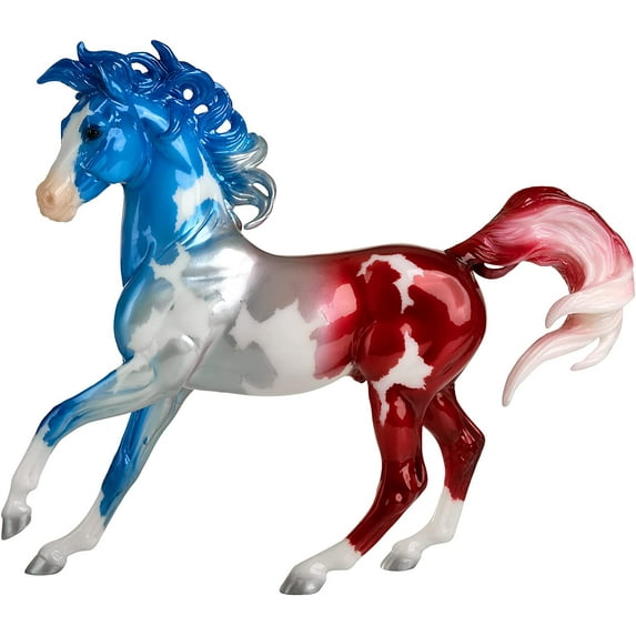 Breyer Horses Traditional Series Collector Model | Anthem | Patriotic Red, White and Blue | 2022 Limited Edition | Horse Toy Model | 11.5" x 8.5" | 1:9 Scale Horse Figurine | Model #1858