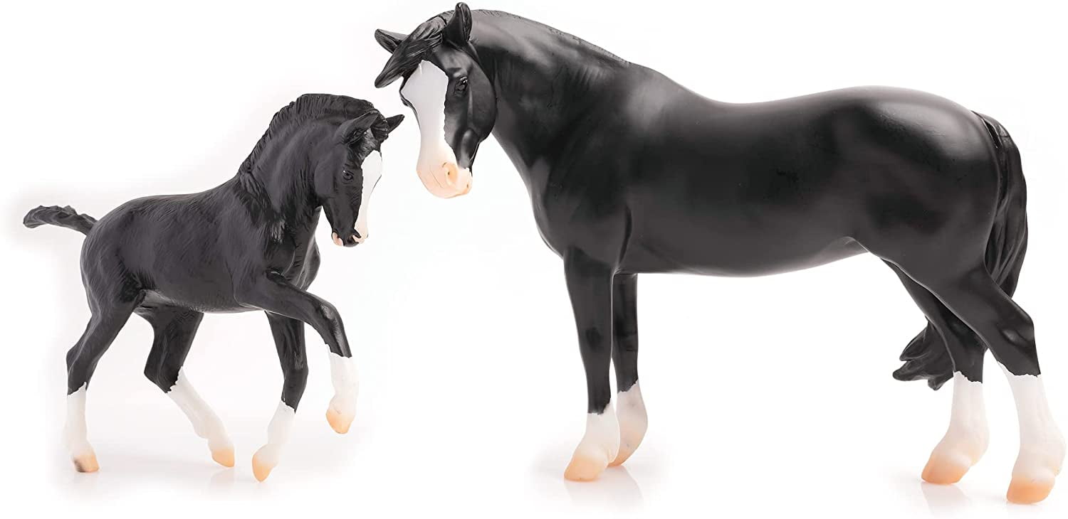 Breyer Horses Traditional Series Nistar Blazing Kansas LOM & GTF Blazing Ethel | 2 Horse Set | Horse Toy Model | 12.25" x 8" | 1:9 Scale | Model #1857
