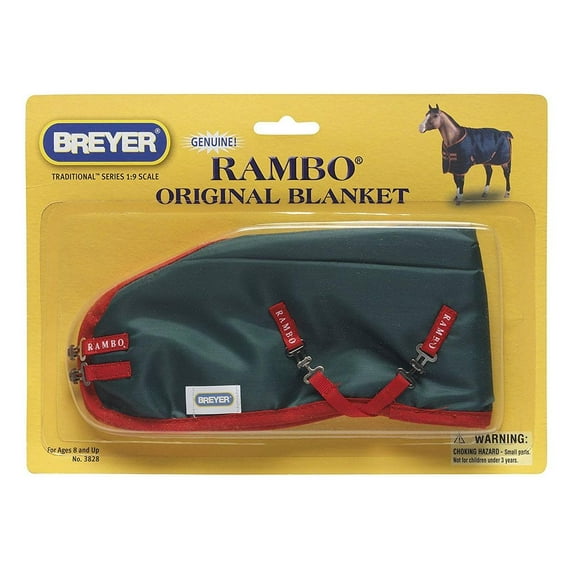 Breyer One Size Authentically Styled Polyester Fabric, Green/red, Traditional Rambo Blanket