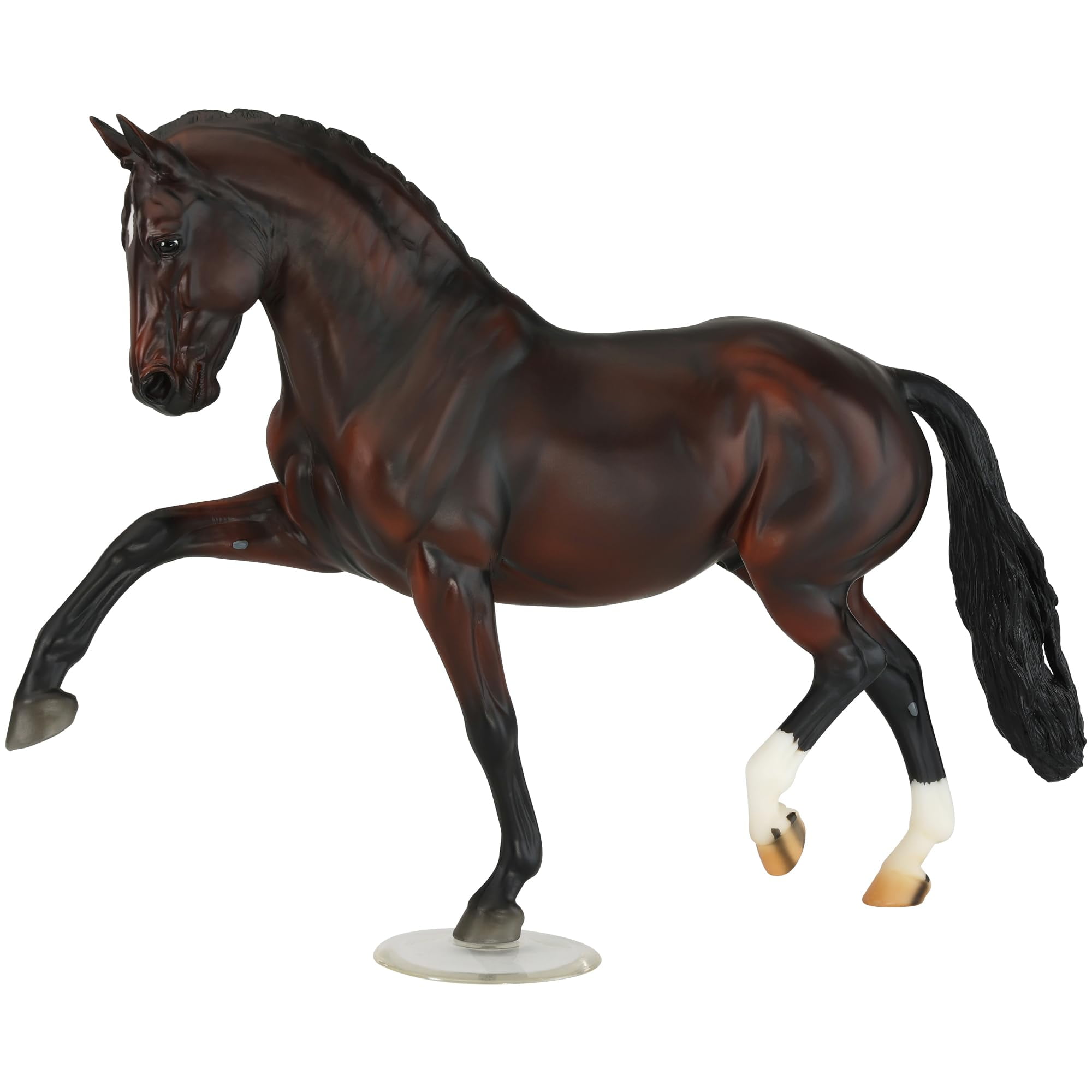 Salvino Dark Brown Hand-Painted Dressage Model Horse