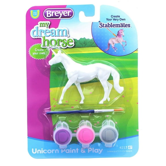 Breyer Unicorn Play & Paint Model Horse - Walking Thoroughbread
