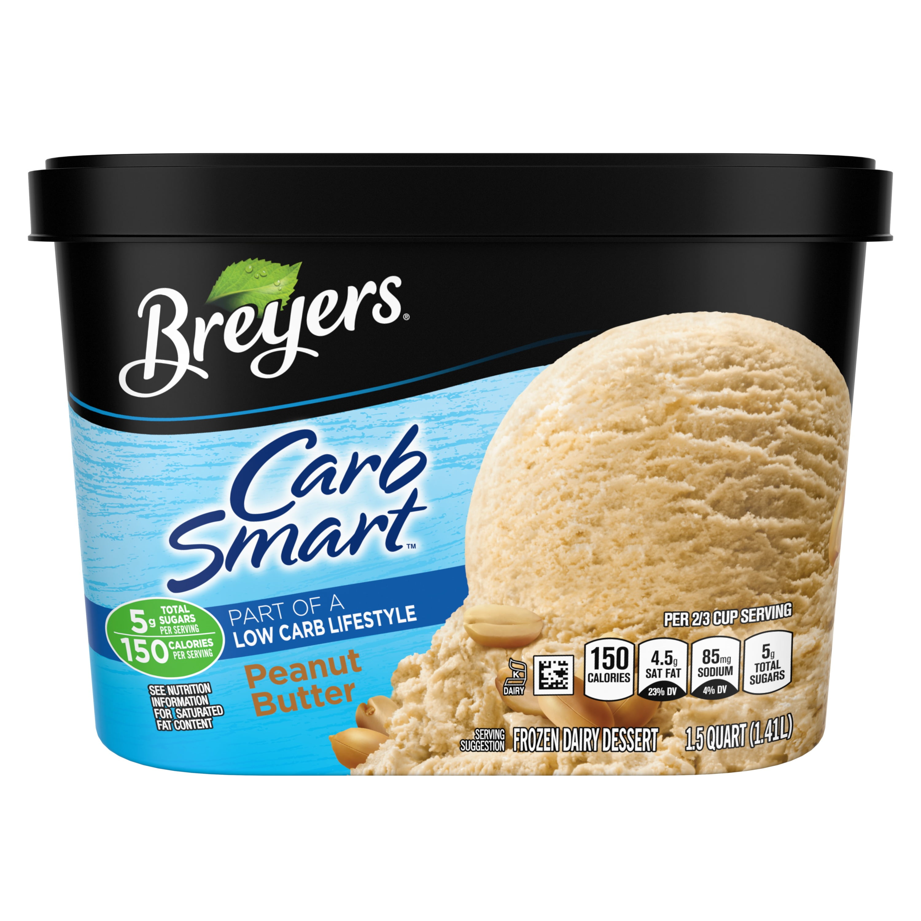 Breyers Carbsmart Frozen Dairy Dessert Peanut Butter 48 Oz
