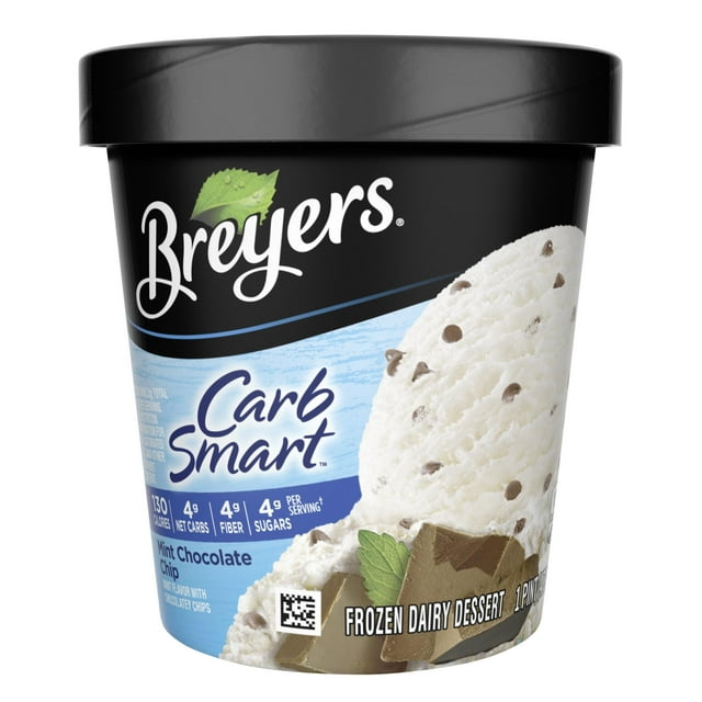 Breyers CarbSmart Mint Chocolate Chip Frozen Dairy Dessert, 16 oz