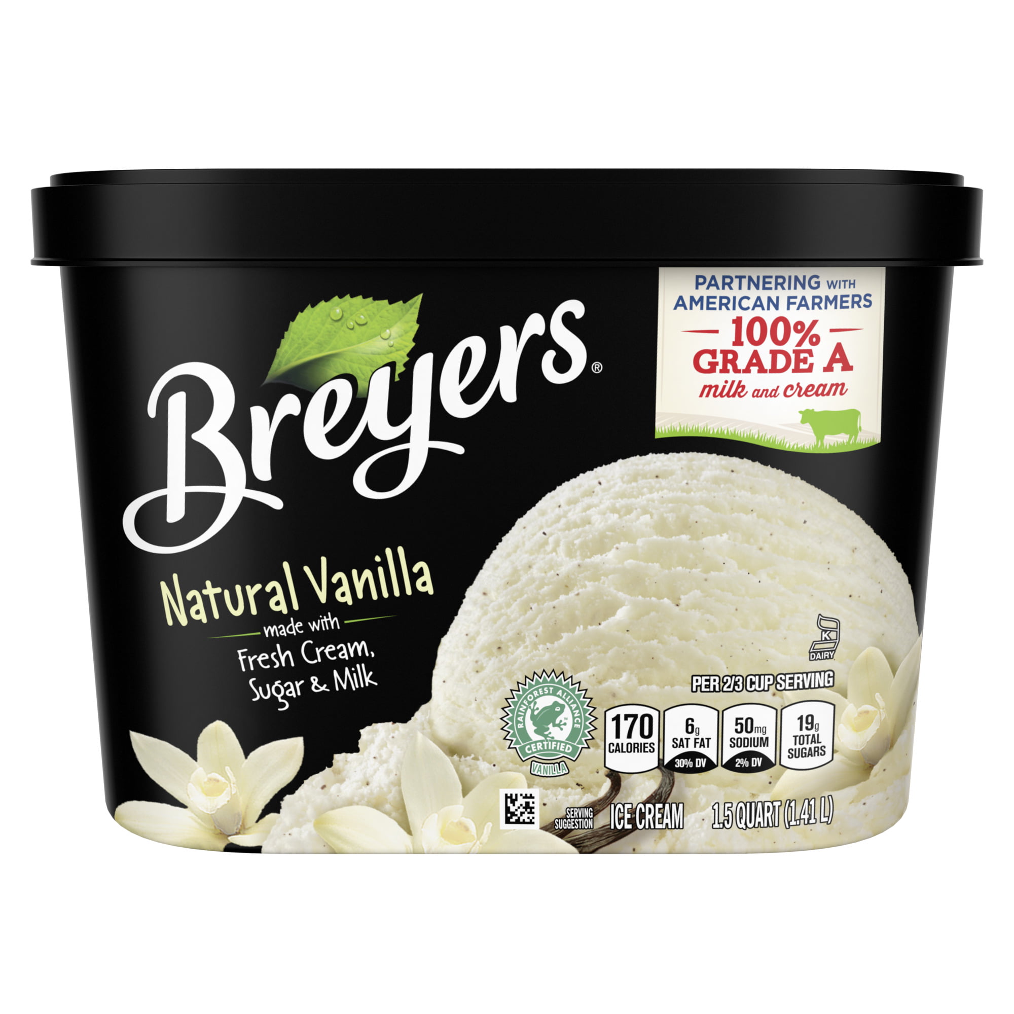 Breyers CarbSmart Vanilla Frozen Dessert, 48 oz
