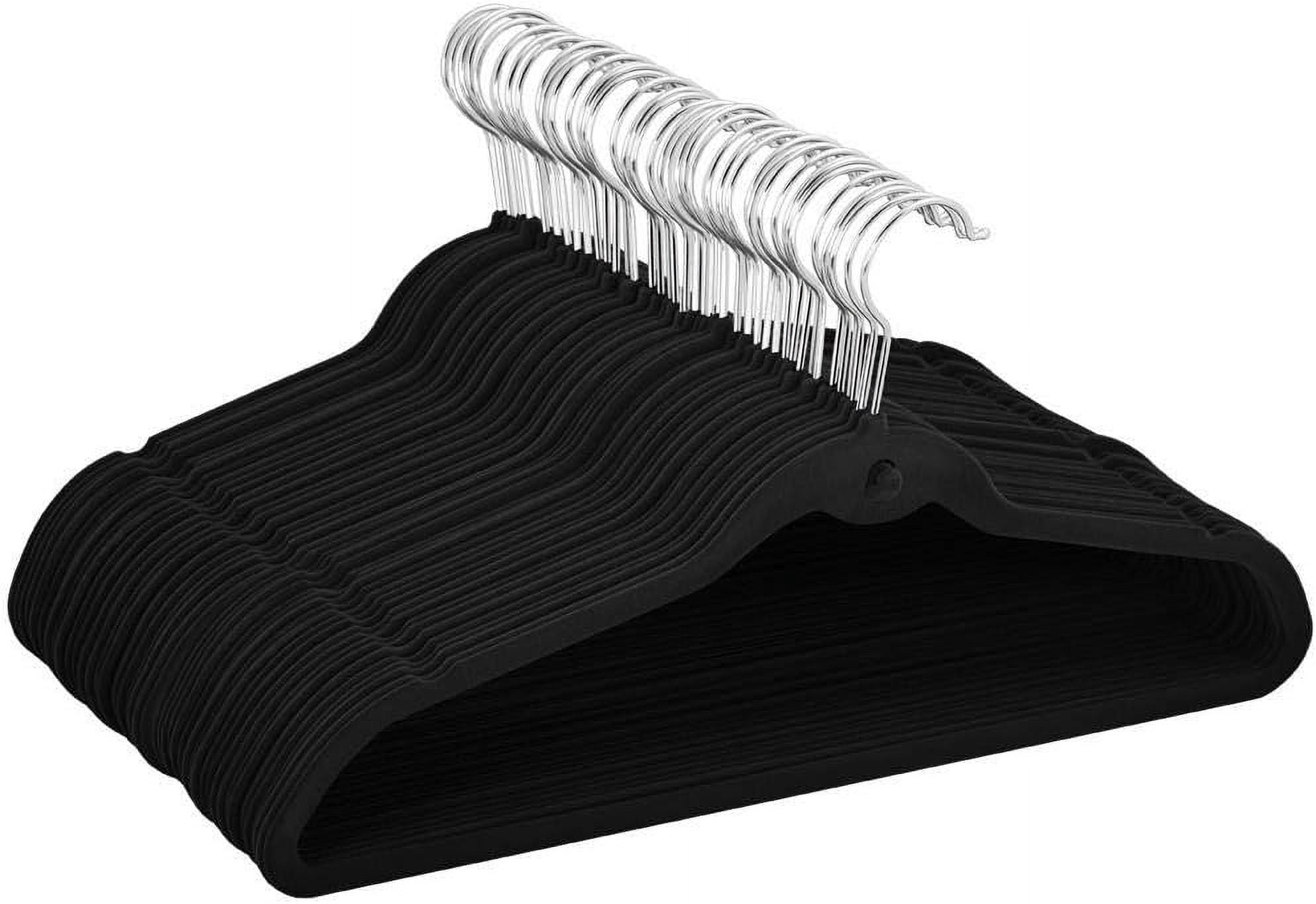 Brezey Cascading Non Slip Velvet Hangers - Heavy Duty - Suit Hangers ...