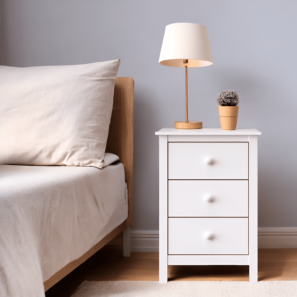 Brezey Impressive Tall 3 - Drawer Solid Wood Unfinished Nightstand: A ...