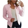 thumbnail image 1 of Brglopf Blazers for Women Trendy Casual Open Front Cardigan Solid Long Sleeve Work Office Jackets Blazer, 1 of 5