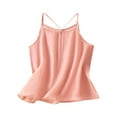 thumbnail image 1 of Brglopf Cotton Linen Camisole Tops for Women Spaghetti Strap Loose Fit Tank Top Cami Summer Casual Sleeveless Gauze Shirts(Pink,M), 1 of 9