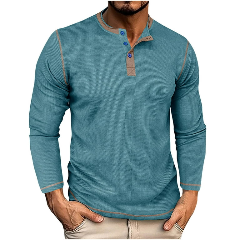 slim fit thermal henley