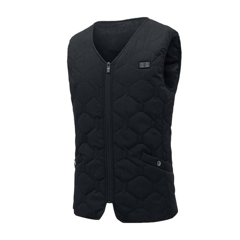 Brglopf Women Heated Vest V Neck Collarless Lightweight Womens Heated Jacket Vest Coat 5 Heating Levels 8 Heating Zones Battery Not Included Walmart