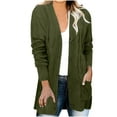 thumbnail image 1 of Brglopf Women's Cardigan Sweaters Long Sleeve Cable Knit Cardigan Sweaters 2023 Oversized Open Front Long Cardigans Button Up Outerwear with Pockets, 1 of 5