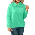 thumbnail image 1 of Brglopf Women's Cut Out Back Sweatshirts Long Sleeve Drawstring Heart Print Pullover Tops Trendy Hoodies Fall Clothes, 1 of 9