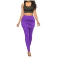 thumbnail image 1 of Brglopf Women's High Waist Yoga Pants with Skirt, Skirted Leggings for Women, Athletic Tennis Golf Leggings Workout Gym Trousers, 1 of 7