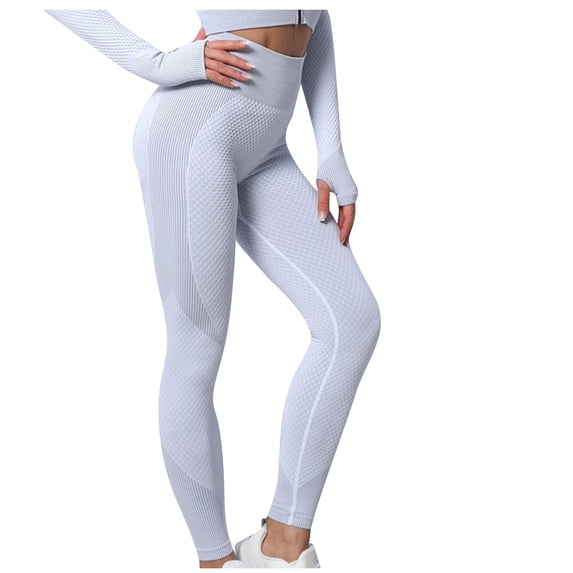 Brglopf Women's Running Yoga Athletic Pants High Waist Seamless Gym Pants Scrunch Butt Leggings Lightweight Workout Trousers