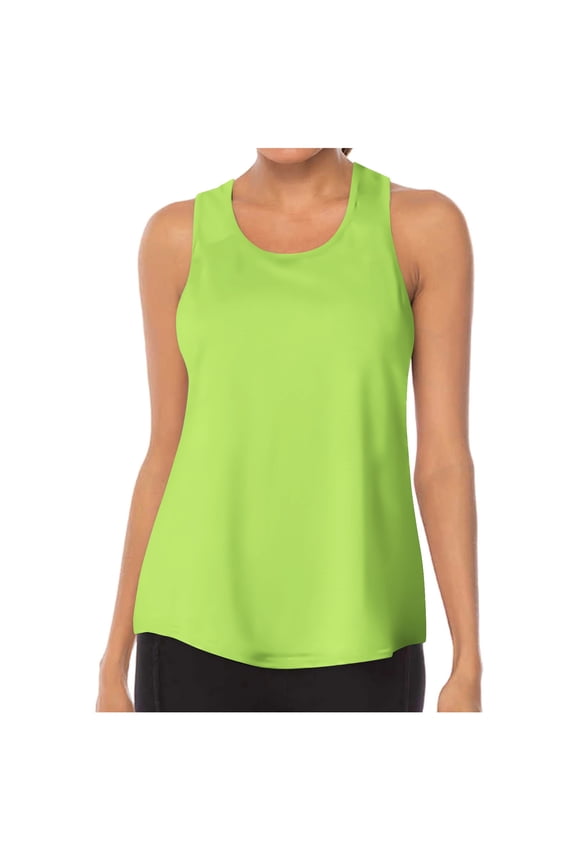 Women's Sleeveless Workout Tops Breathable Lightweight Mesh Sleeveless Loose Active Tennis Yoga Shirts Racerback Athletic Running Tank Tops(Mint Green,M)