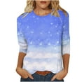 Brglopf Womens Christmas TShirts Trendy 2024 Printed Long Sleeve Tunic
