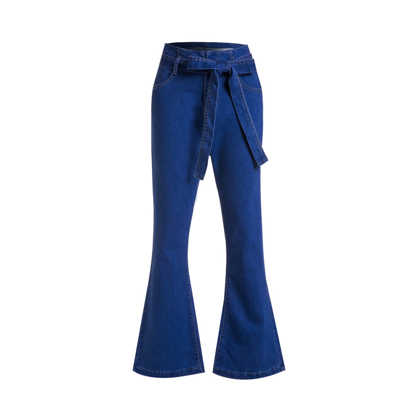 Brglopf Womens High Waisted Bell Bottom Jean Pants Classic Stretch