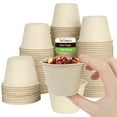 thumbnail image 1 of Brheez Disposable Souffle Cups - 100% Biodegradable & Compostable Bagasse Fiber, Natural, 4 oz, 100-pack, 1 of 5