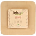 thumbnail image 1 of Brheez Disposable Square Plates - 100% Compostable, Biodegradable Bamboo, 7", 10-pack, 1 of 5