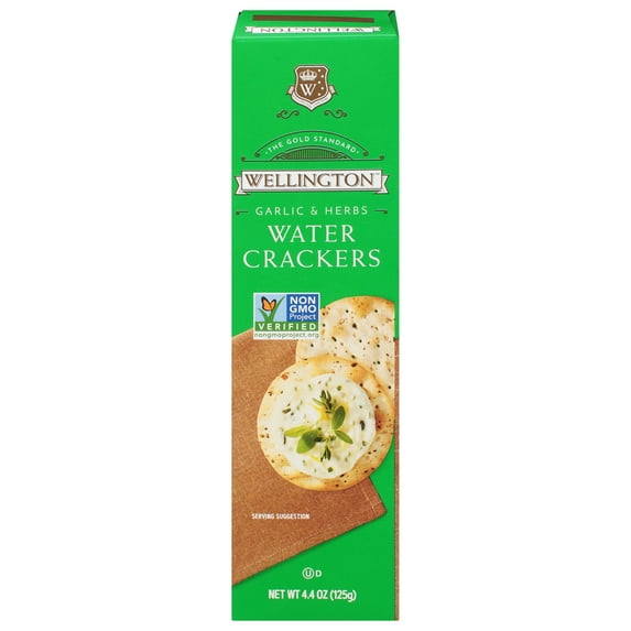 Wellington Garlic & Herbs Water Crackers 4.4 oz