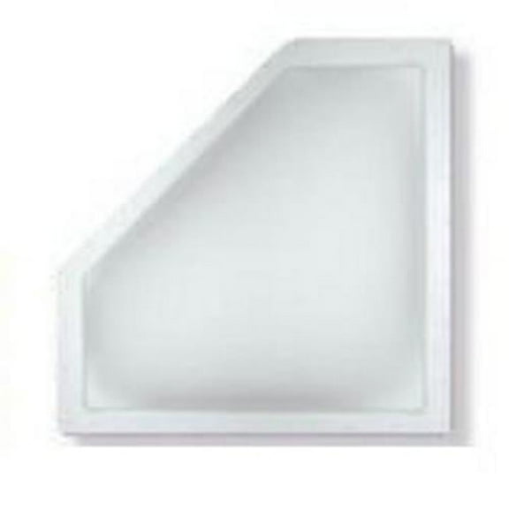 Bri-Rus Nn208 White 20" X 8" Neo Angle Skylight Inner Garnish