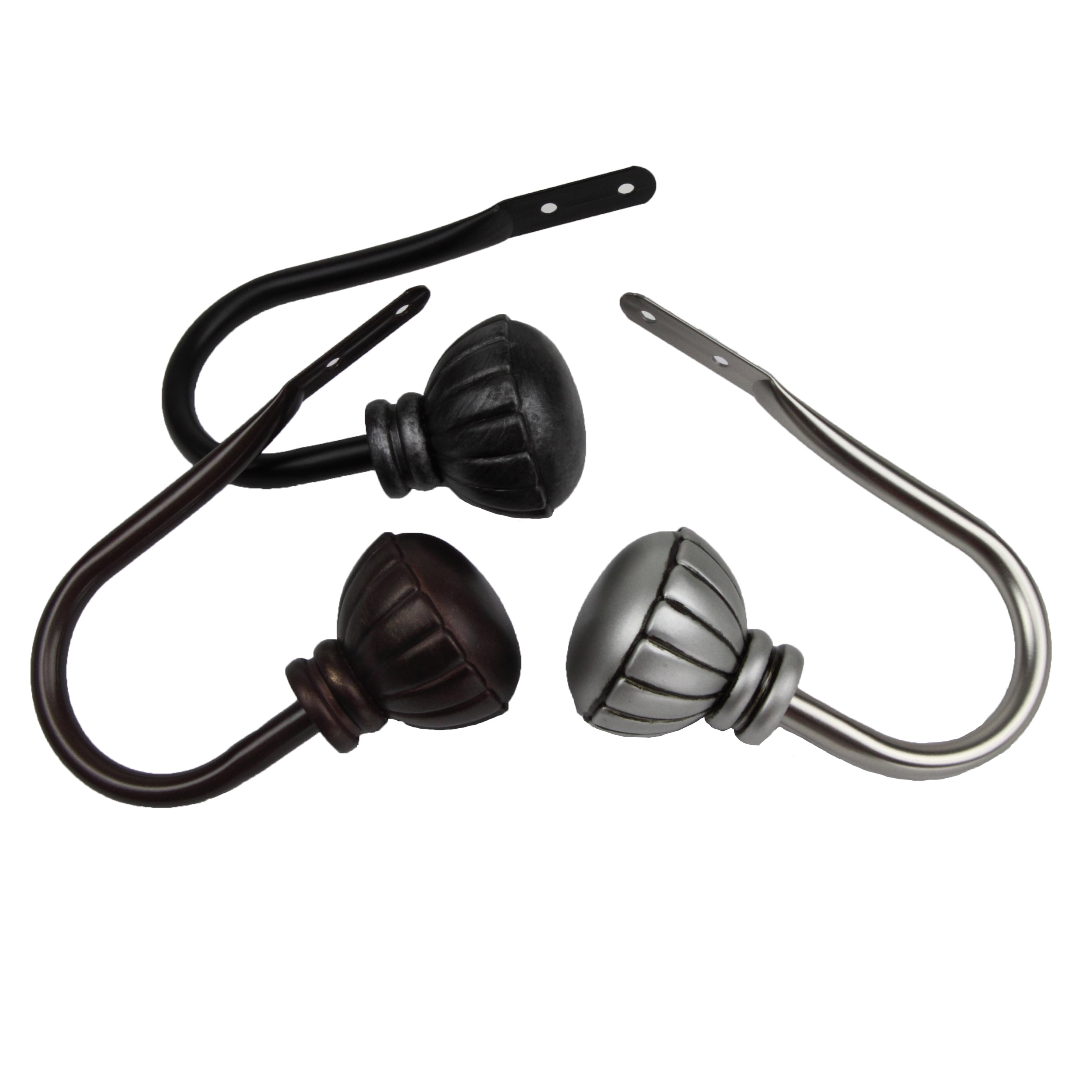 Bria Curtain Holdback Pair in Black