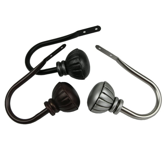 Bria Curtain Holdback Pair in Black