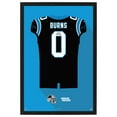 thumbnail image 1 of Brian Burns Carolina Panthers Home Jersey Framed Art Print, 1 of 2