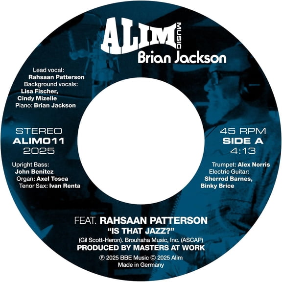 Brian Jackson Is That Jazz? (Vinyl Record) 7" Single