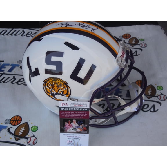 Brian Kelly signed autographed LSU Tigers full size speed helmet JSA COA