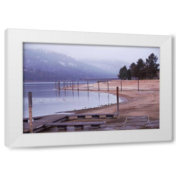Brian Kidd 32x23 White Modern Wood Framed Wall Art Titled - Sandpoint II