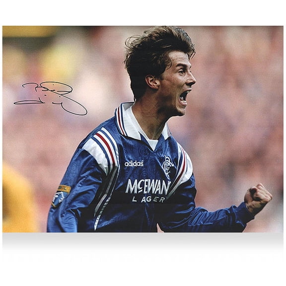 Brian Laudrup Rangers F.C. Autographed Icon of Ibrox Photograph - ICONS - Fanatics Authentic Certified