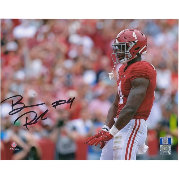 Brian Robinson Alabama Crimson Tide Autographed 8" x 10" Touchdown Celebration Photograph - Fanatics Authentic Certified