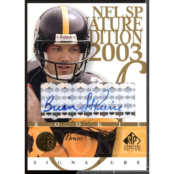 Brian St.Pierre Card 2003 SP Signature Rookie Autographs Blue Ink #SP