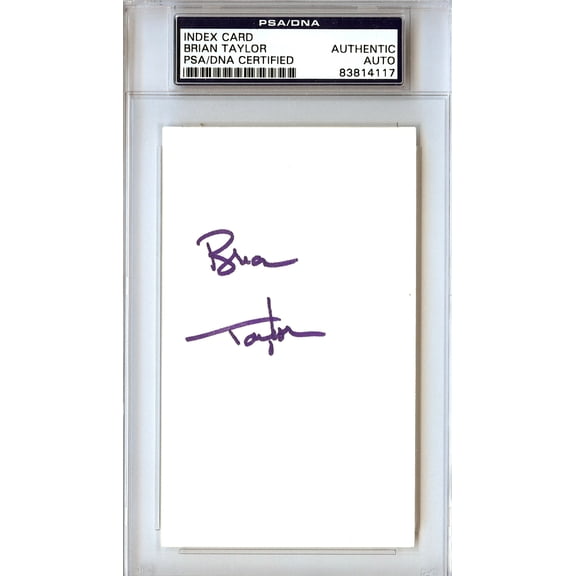 Brian Taylor Autographed 3x5 Index Card New York Nets, San Diego Clippers PSA/DNA #83814117