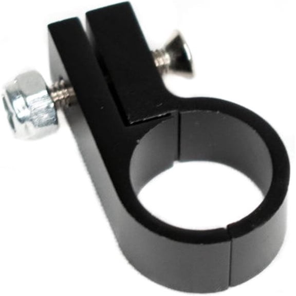 Brian Tooley Racing 3/4 Billet Aluminum Hose P-Clamp Mount Bracket | Fits One 3/4 Inch OD Fuel Oil Coolant Breather Catch Can & AN Hoses | Black Anodized Aerospace-Grade Billet Hose Line Organizer