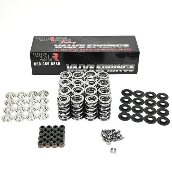 Brian Tooley Racing BTR LS Dual Valve Spring Kit with Titanium Retainers .660" Lift Fits -LS1 LS2 LS3 LS4 LS6 L76 L92 L99 LQ4 LQ9 L33 LSA