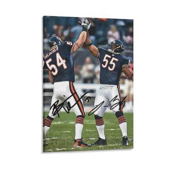 Brian Urlacher Canvas Poster Artworks Canvas Poster Room Aesthetic Wall Art Prints Home Modern Decor Gifts 12x18inch(30x45cm)