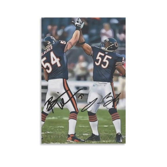 Brian Urlacher Canvas Poster Canvas Artworks Canvas Poster Room Aesthetic Wall Art Prints Home Modern Decor Gifts 08x12inch(20x30cm)