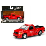Brians 1999 Ford F-150 SVT Lightning Pickup Truck Red Fast & Furious Movie 1/32 Diecast Model Car by Jada