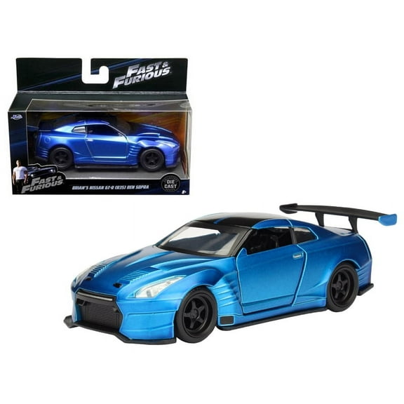 Brian's 2009 Nissan GTR R35 Blue Ben Sopra Fast & Furious Movie 1/32 Diecast Model Car by Jada